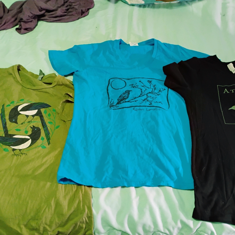 Set Of 3 Bird Lovers T Shirts